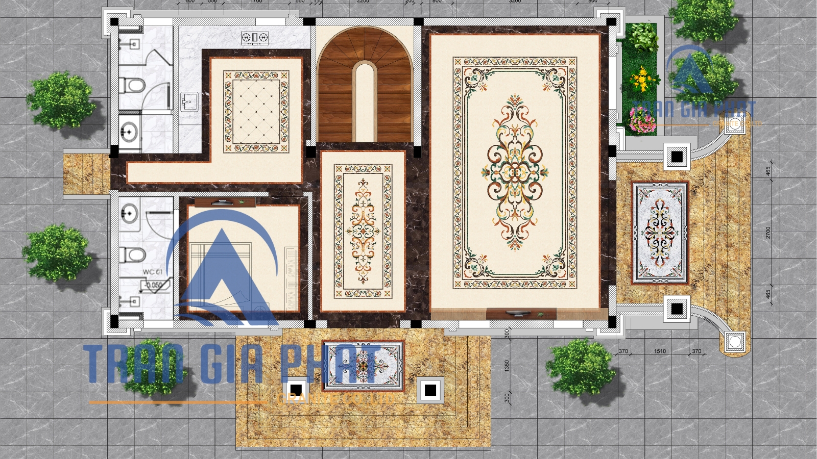 Quy trình gia công tại Trần Gia Phát Granite