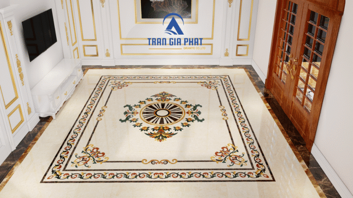 đá hoa văn lát nền